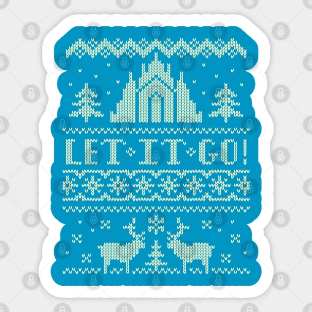 Let It Go Sweater Sticker by Moysche